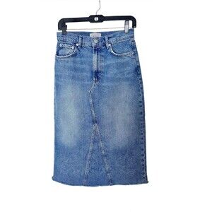 Rails Highland Midi Denim Skirt Size 27